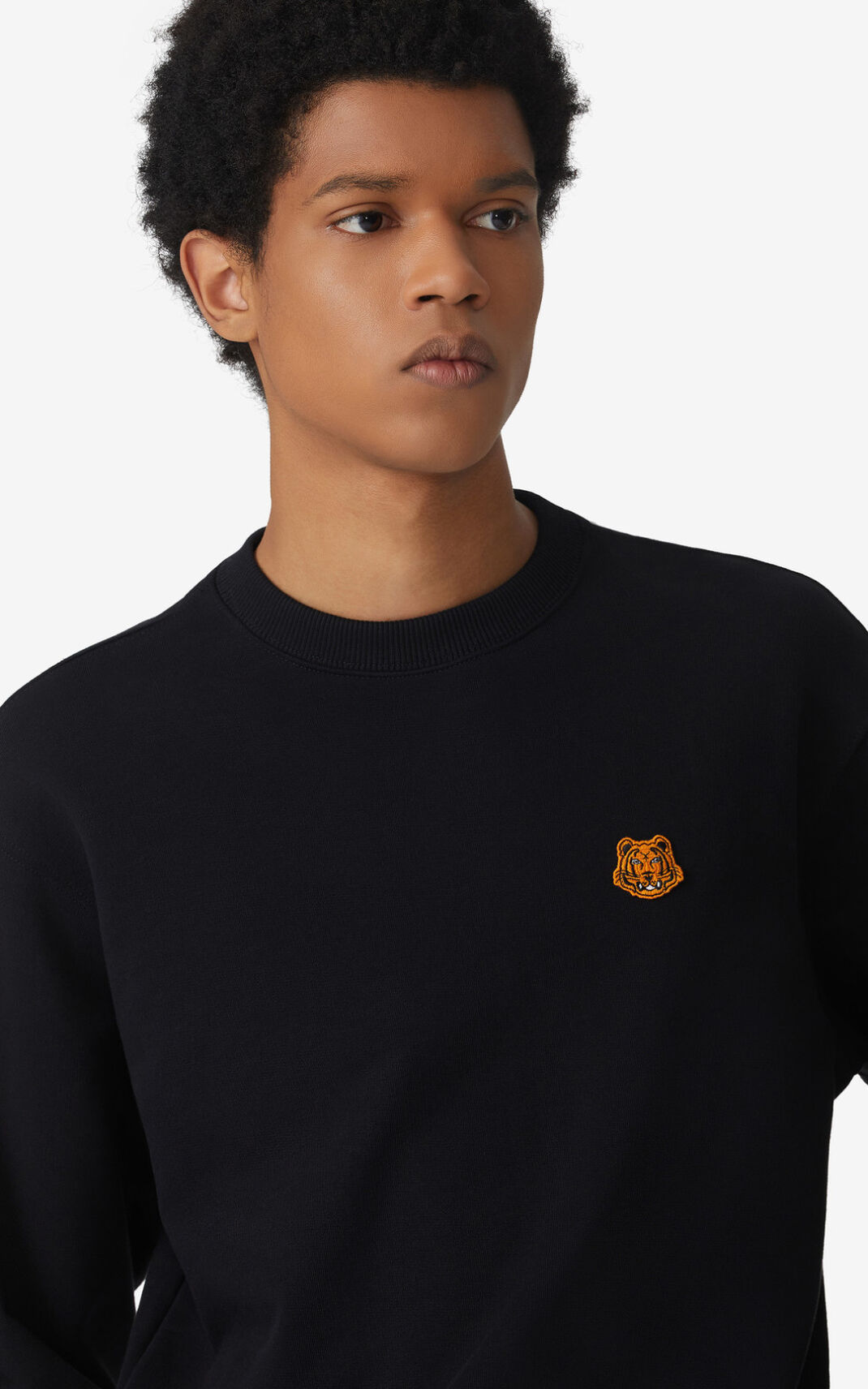 Kenzo Tiger Crest Dukserice Muške - Crne - Hrvatska YHTGZS397